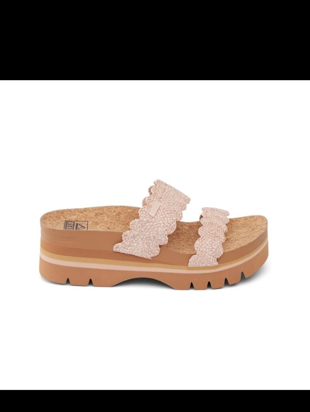 Reef Cushion Vista Higher Women's Platform Sandals - Scalopped Rose